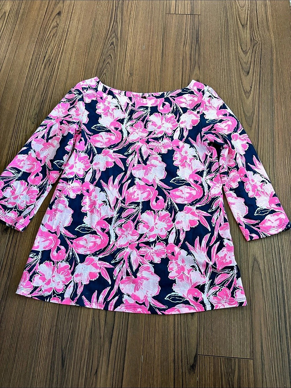 Lilly Pulitzer Floral Tunic in Blue & Pink New